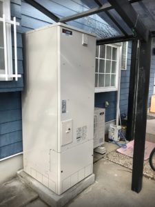 野洲市N様邸　エコキュート施工後１